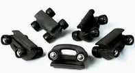 PATIN ESPECIAL INTERMEDIO DE COMPOSITE NEGRO Y BAJA FRICCION PARA VELAS DE SABLES FORZADOS